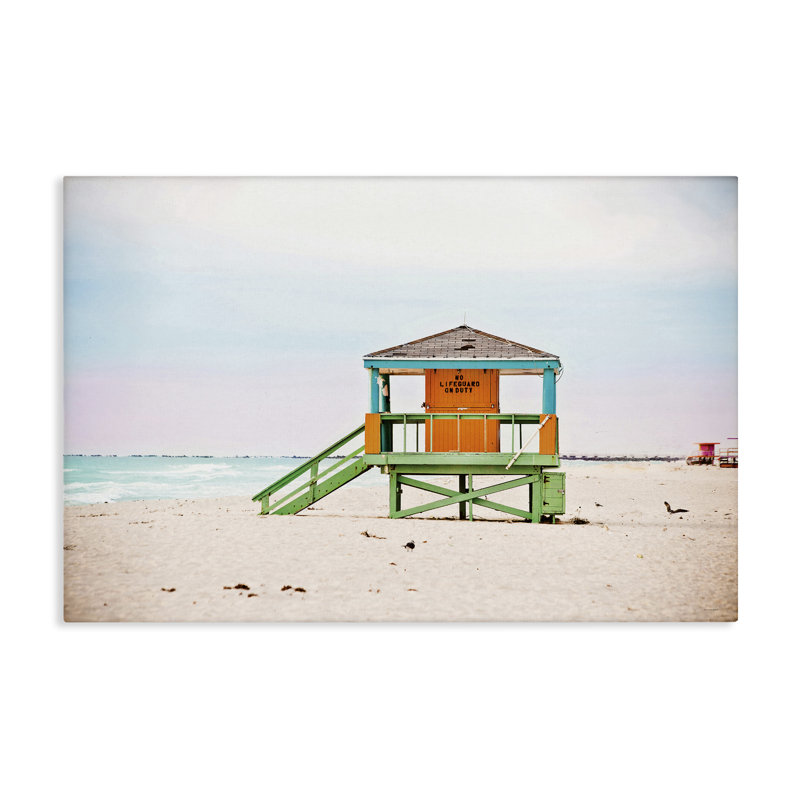 Pas de maître nageur sur toile, design par Seven Trees Design, H 30 po x l 45 po