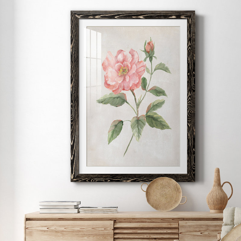 Grandiflora II - peinture encadrée, H 37,5 po x l 27,5 po x P 1,5 po, Cadre noir