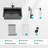 30" Drop-In Gunmetal Black Kitchen Sink With Pull-Out Faucet And Soap Dispenser - 30 X 22 X 10 Inch Single Bowl 16 Gauge Stainless Steel Topmount Kitchen Sink Basin-121405228