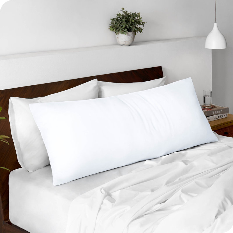 Ultra-Soft Body Pillowcase - Zipper Closure, White