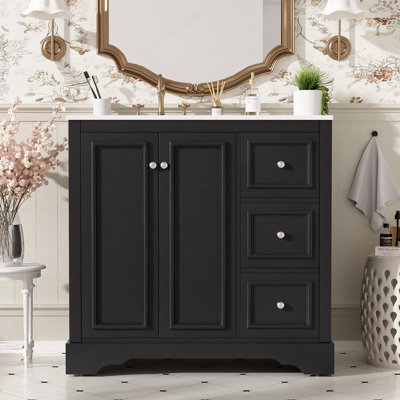 Bathroom Vanity with Ceramic Basin