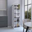 Armoire de rangement Hoyt avec cinq tablettes intérieures et extérieures-774168889