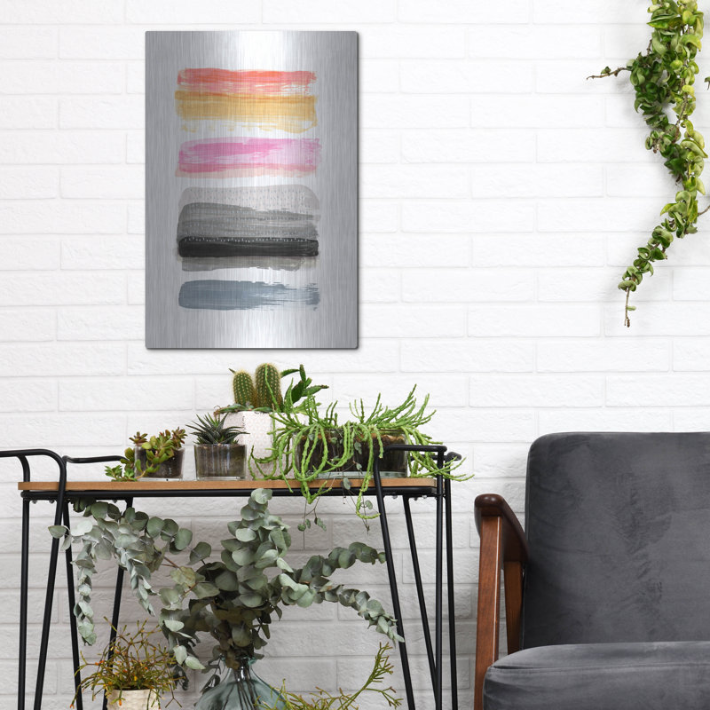 Wrought Studio ™ «Warmth No 2» par Suzanne Nicoll, art mural en métal, H 16 po x l 12 po