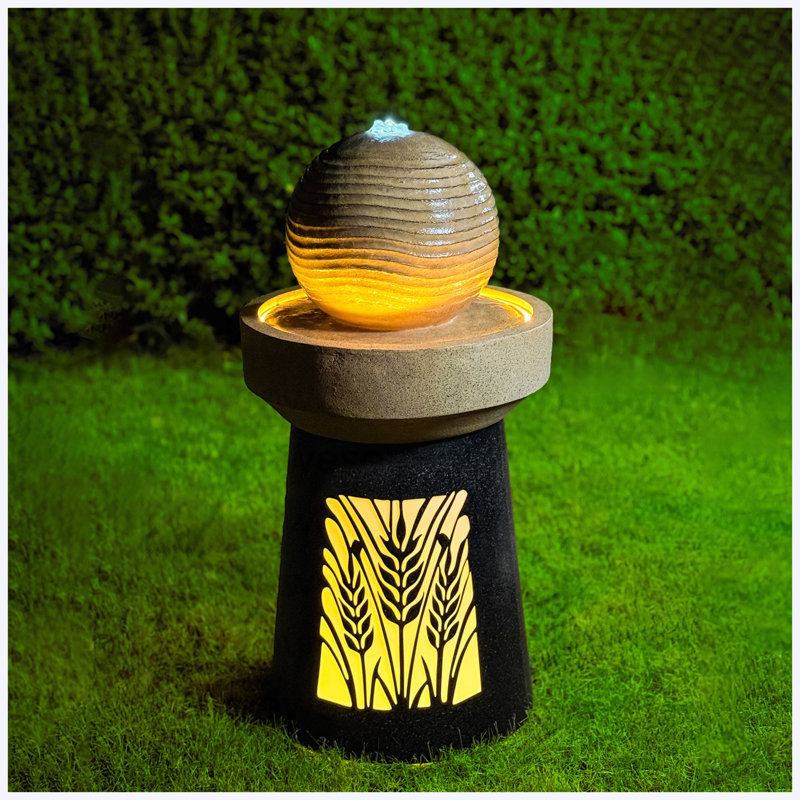 Outdoor Garden Lantern Light With Warm LED Leaf Silhouette Decorative Landscape Lamp For Patio Yard Lawn Pathway Deck