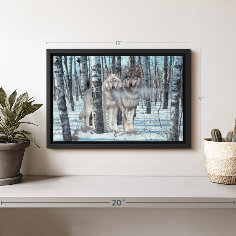 Snow Shadows Canvas Print, 9" H x 13" W