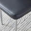 Ensemble de table et de chaises, ensemble de salle à manger en verre trempé de luxe subtil - 63 po x 35,4 po avec 6 chaises en polyuréthane avec un motif à rayures verticales sur le dossier. Pieds en métal argenté.-2051174591-2051174528