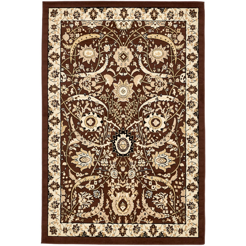 Britannia Floral Indoor Rug, Rectangle 6'1" x 9'