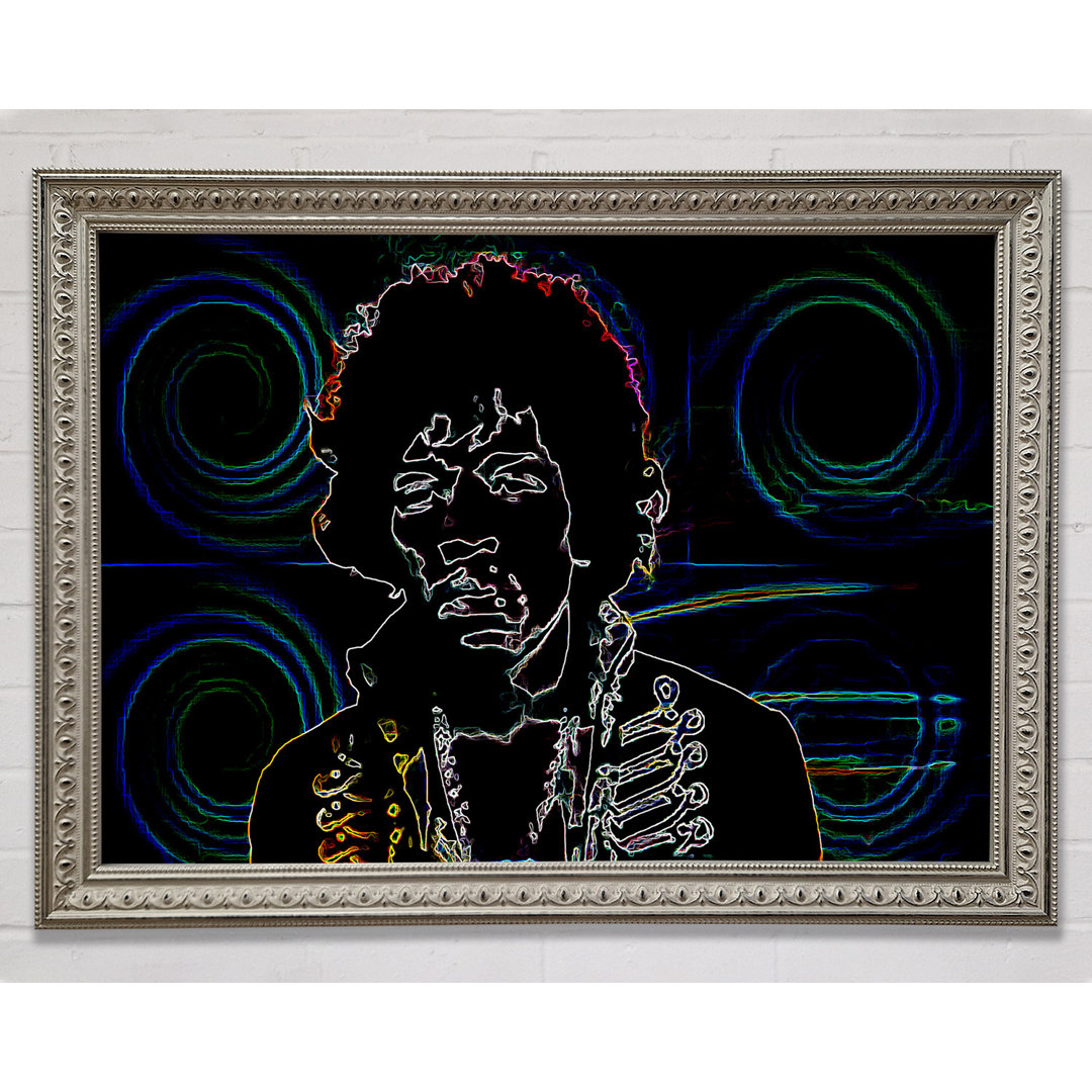 Jimi Hendrix Psychedelic - Druck