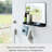 Yamazaki Home Magnetic Mirror With Storage Rack, Glass, Holds 5.5 Lbs-100847336