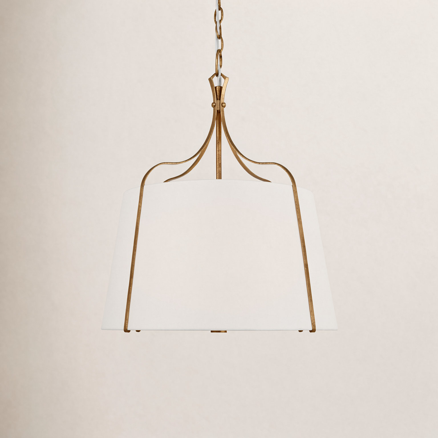 Latika Single Light Bell Pendant, 27" H x 24.25" W x 24.25" D, Antique Gild