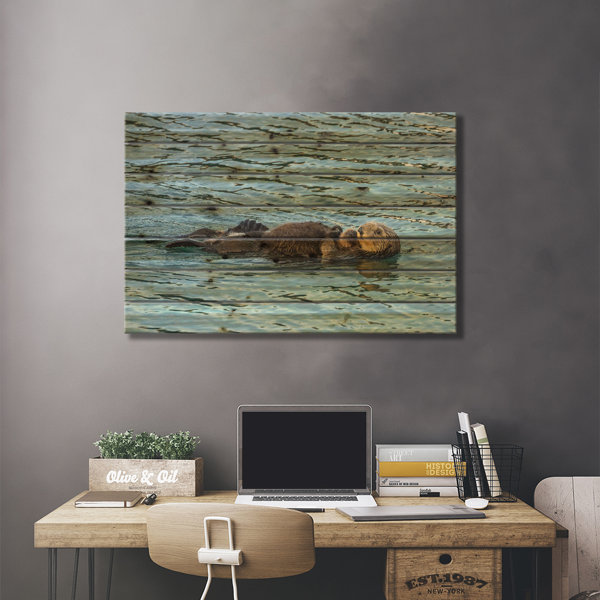 Dovecove Usa, California, San Luis Obispo County. Sea Otter Mom And Pup ...