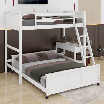 Twin Over Full Bunk Bed With Desk