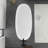 65'' x 29.5'' Freestanding Soaking Solid Surface Bathtub-92361382