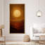 «Radiant Sun Over Red Desert Mountain Layers», reproduction d'art sur toile encadrée-2055081331-2055081330