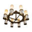 Lustre cylindrique unique à 8 lumières Teniyah