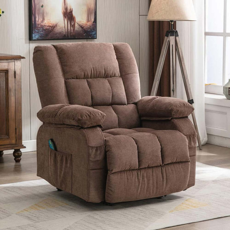 Fauteuil inclinable Kaylon, Lin brun