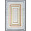  Alienor SpinClean Striped Machine Washable Area Rug-1186309976