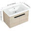Armoire de salle de bain avec lavabo 30 po - Contreplaqué à fermeture en douceur pour portes de salle de bain