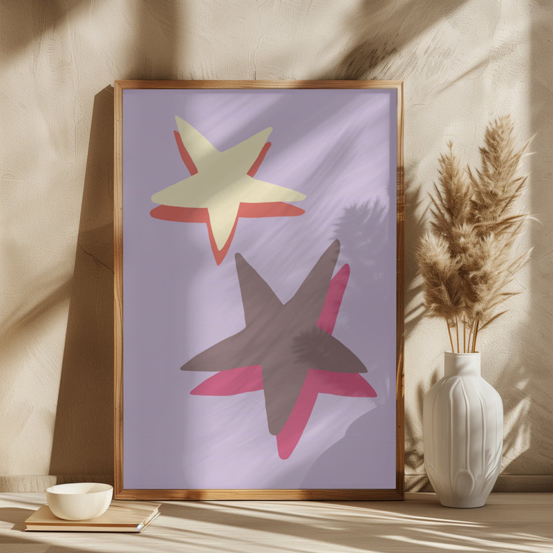 Star, Lilac, 76.2 cm H x 50.8 cm W