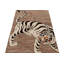 Rug & Kilim’S Contemporary Tiger Pictorial Rug In White And Black Tones