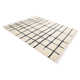 Hoxton Rectangle Geometric Hand-Knotted Cotton/Wool Area Rug in Ivory/Black