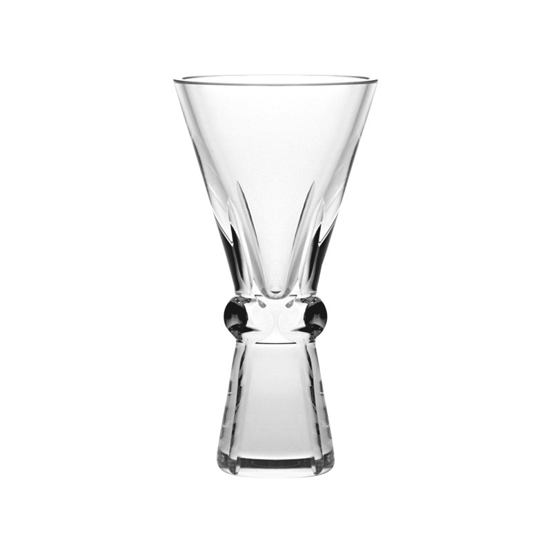 Lianna Crystal Table Vase, 7.4" H x 3.8" W x 3.8" D