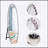 Crystal Full Length Mirror with Stand