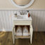 Armoire de base en shaker blanc prêt à assembler 24 po x 21 po x 34,5 po Homeibro Cozy Design-1166382362-1166382364