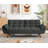 Jalena 75" Flared Arm Convertible Sleeper Sofa-1165618733
