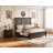 3-Piece Classic Solid Wood Bedroom Set,Includes 65" H Queen Size Bed And Two Nightstands,Dark Brown-957545161-957545162