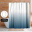  Rideau de douche 71 x 74 dégradé bleu clair - Long rideau de douche résistant à l'eau avec œillets en métal durable et 10 crochets - 100% polyester-808996573