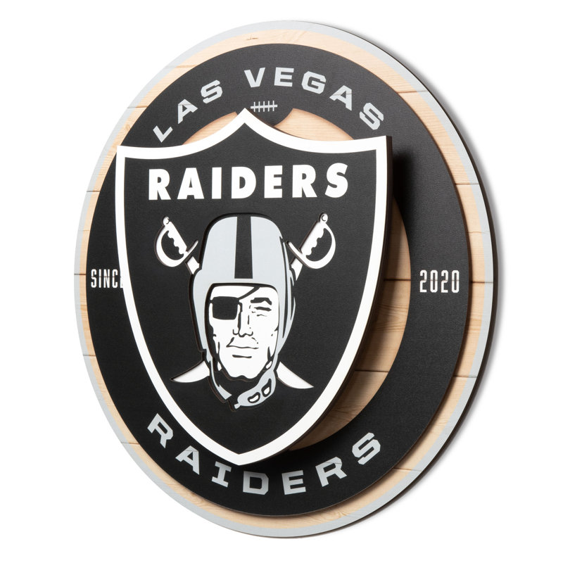 NFL Las Vegas Raiders 3DX Circle Wall Art