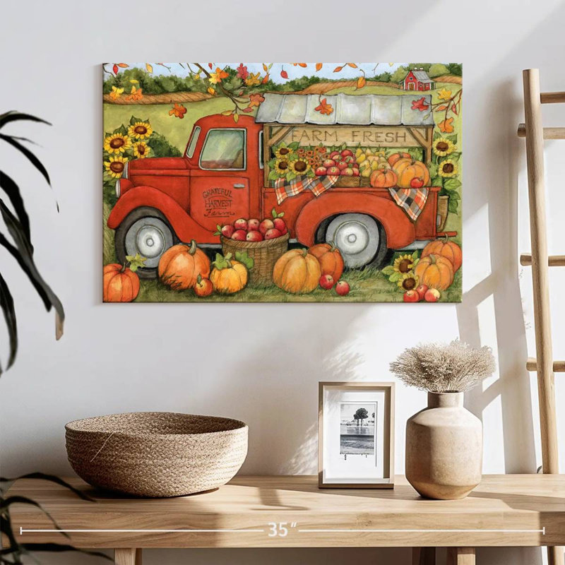 Camion orange Mehar Harvest II, H 16 po x l 24 po