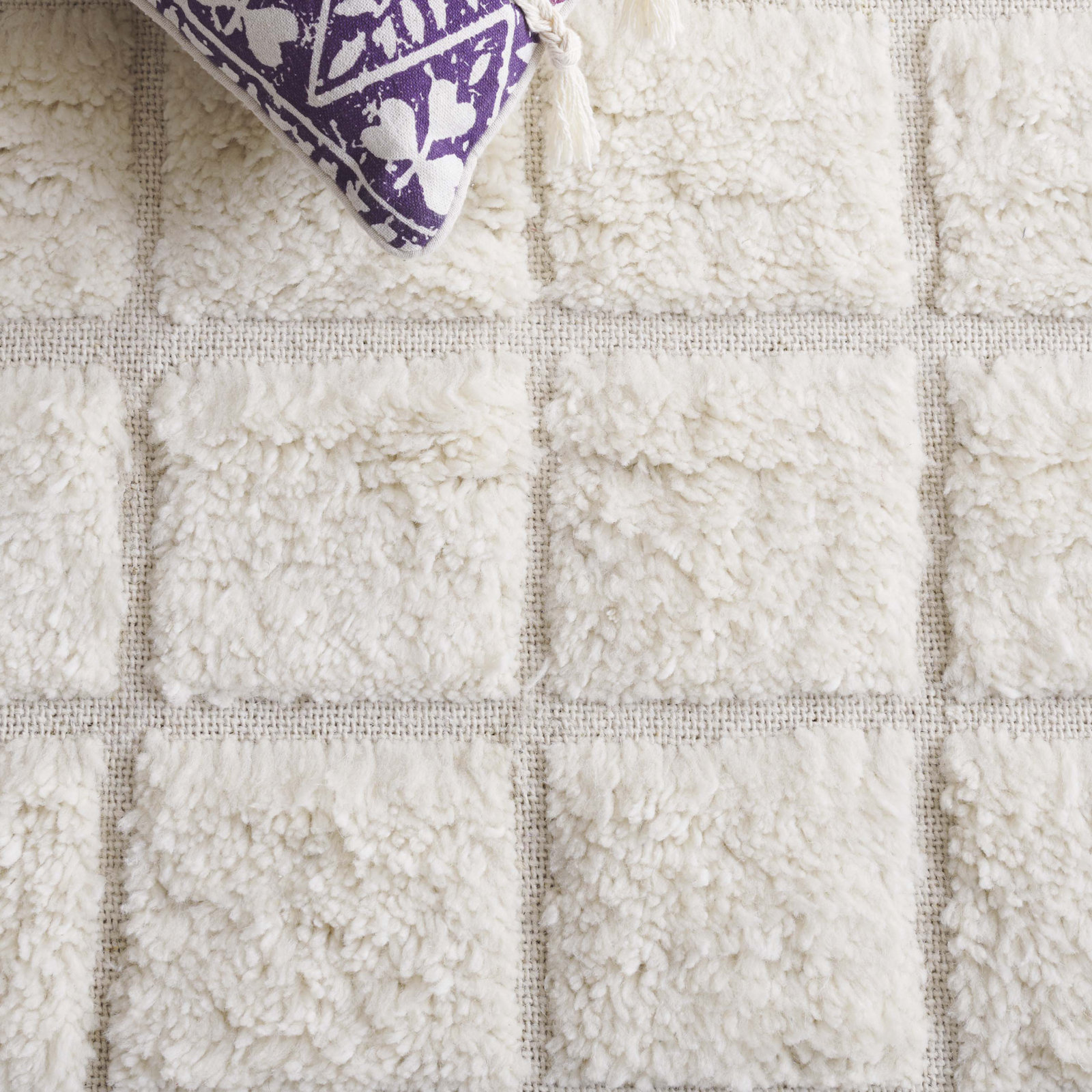 Hand-Woven Geometric Rug, Rectangle 5' x 8'