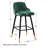 Swivel Velvet Upholstered Counter & Bar Stool-1754780835-1750016729