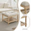 Table basse en tissu avec rangement Gladis-114311594