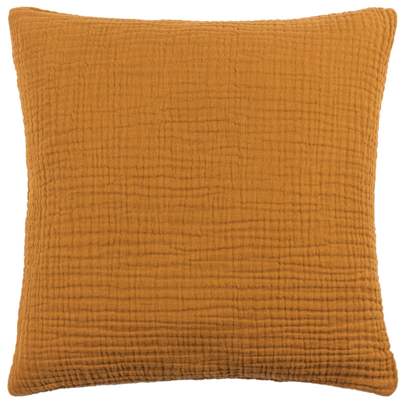 Square Cushion Cover, Cumin