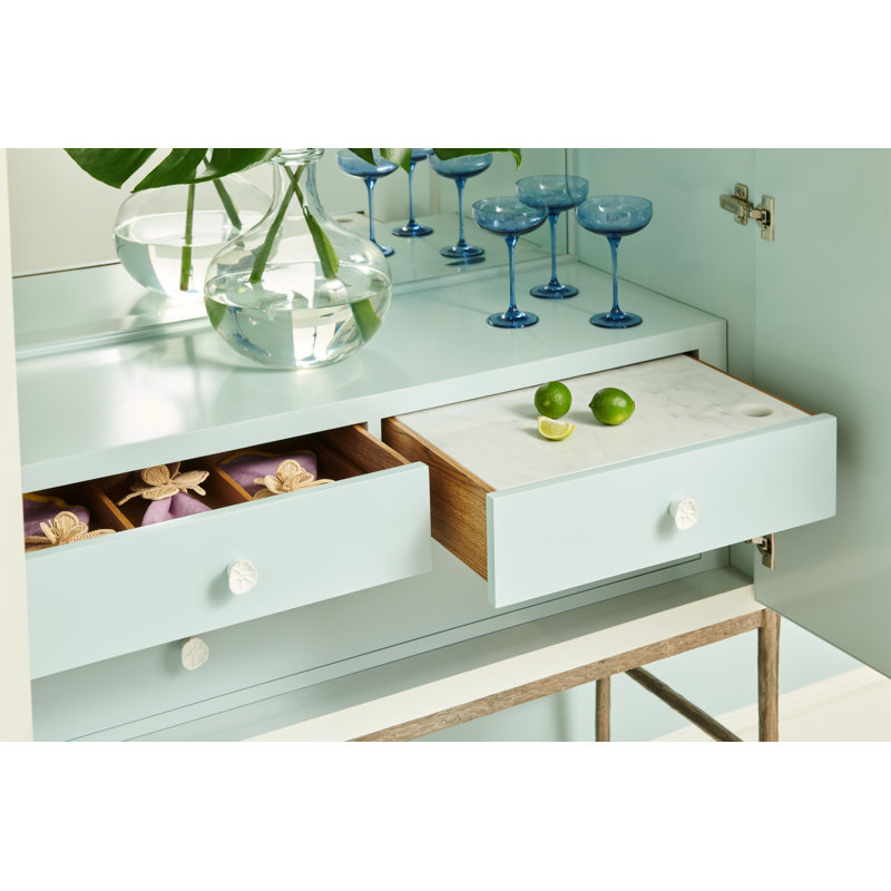 Water Solid Wood Bar Cabinet