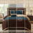 Phoebe Multi-colored Microfiber Modern & Contemporary 8 Piece Comforter Set-1608552006