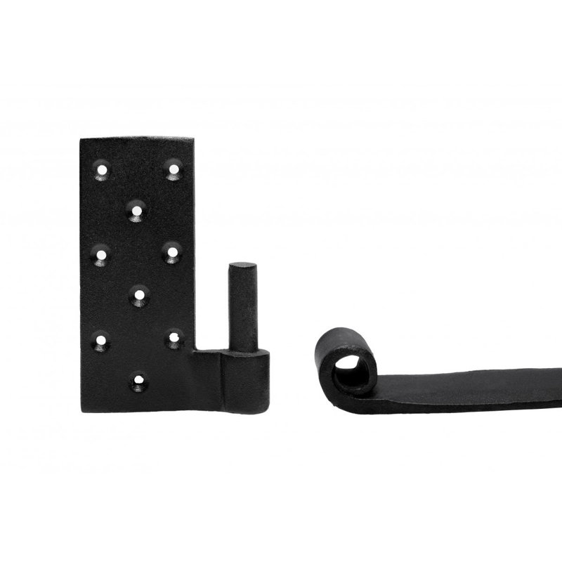 Charnière de porte simple à fixation en surface H 3,5 po x l 12 po