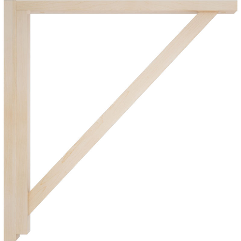 Support de tablette Traditional, Érable, H 17,25 po x l 2,5 po x P 17,75 po