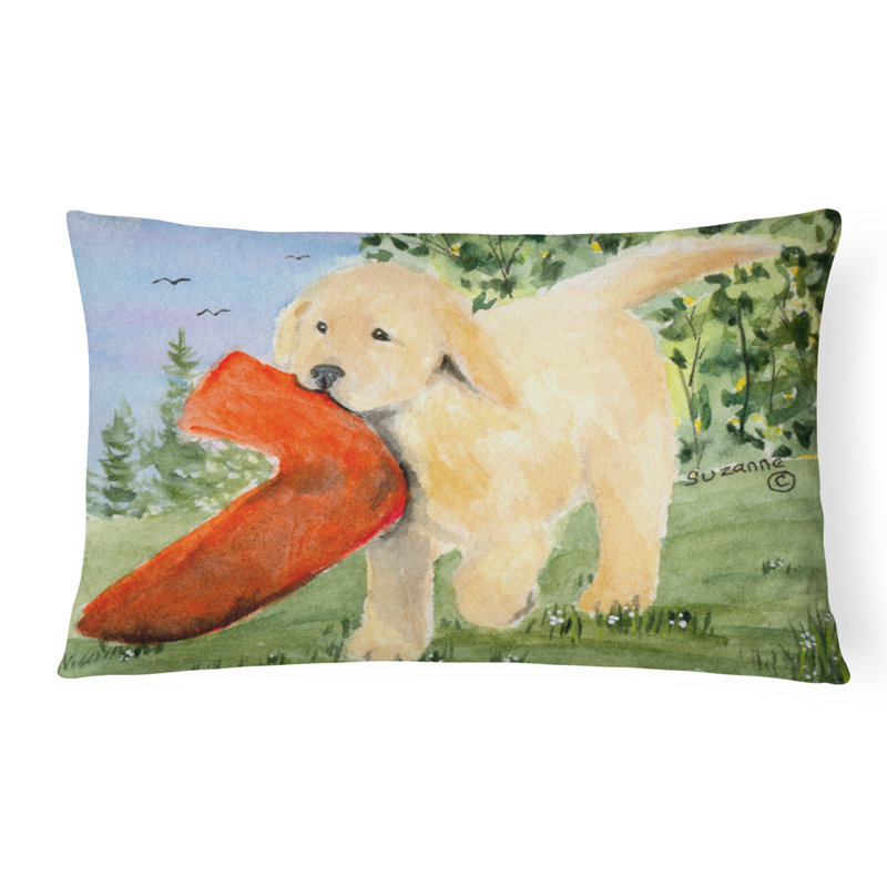 Coussin décoratif intérieur/extérieur golden retriever