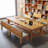 Brown Rectangular Solid Wood desk-108954536