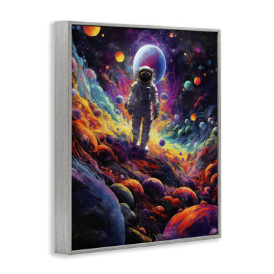 «Stepping on Space Terrain», estampe numérique par Nina Blue
