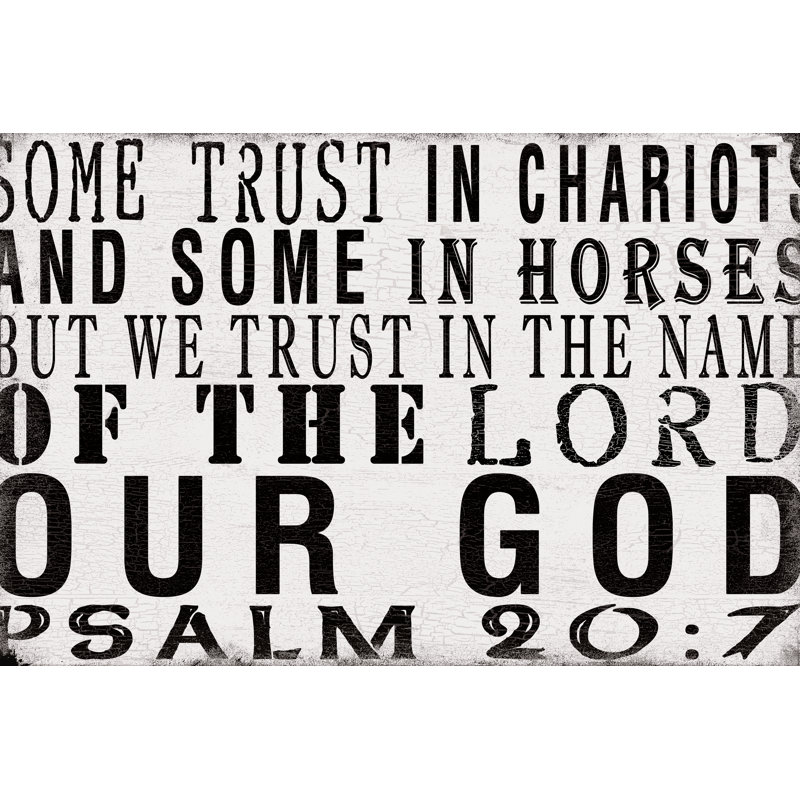 Some Trust Sign - Wrapped Canvas Print, 30cm H x 46cm W x 3.8cm D