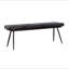 Banc espresso et banc capitonné noir