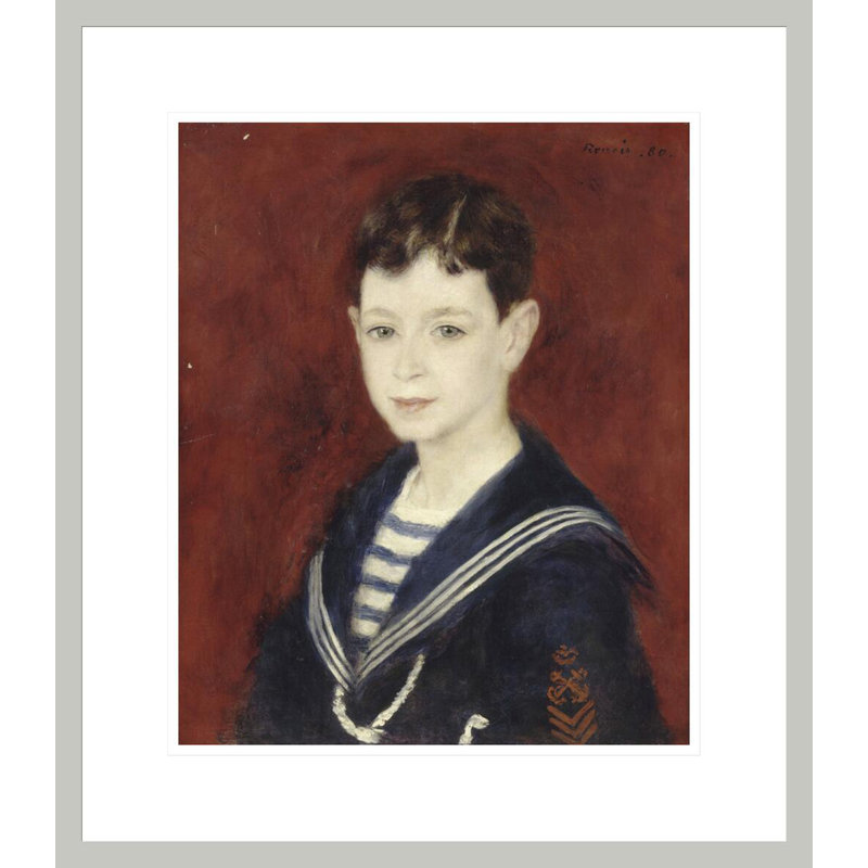 «Fernand Halphen as a Boy» par Pierre-Auguste Renoir, impression giclée encadrée, 20,35 po H x 17,75 po L