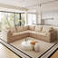 Upholstered 108.3 " Linen L-Shaped Sectional