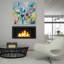 «Blue Series 17» par Jennifer Gardner, art mural en verre acrylique-993703579