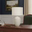 Lighting, h 25 po, lampe de table, céramique crème, abat-jour ivoire / crème, transitionnel